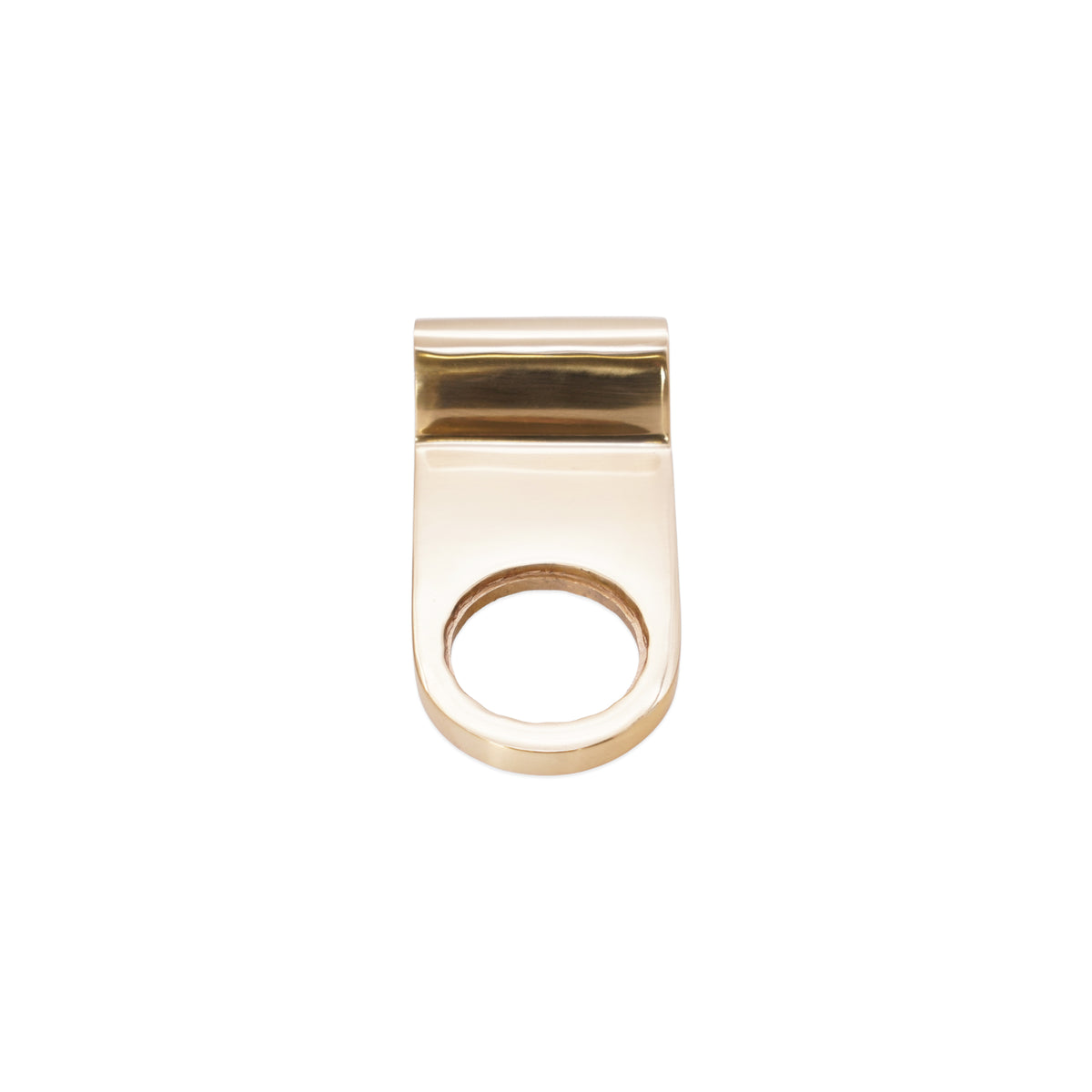 Polished Brass Victorian Cylinder Pull Home Decor