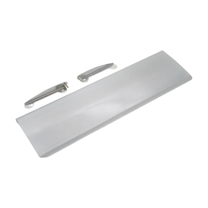 Tidy Flap Letter Plate Cover Satin Chrome Home Decor