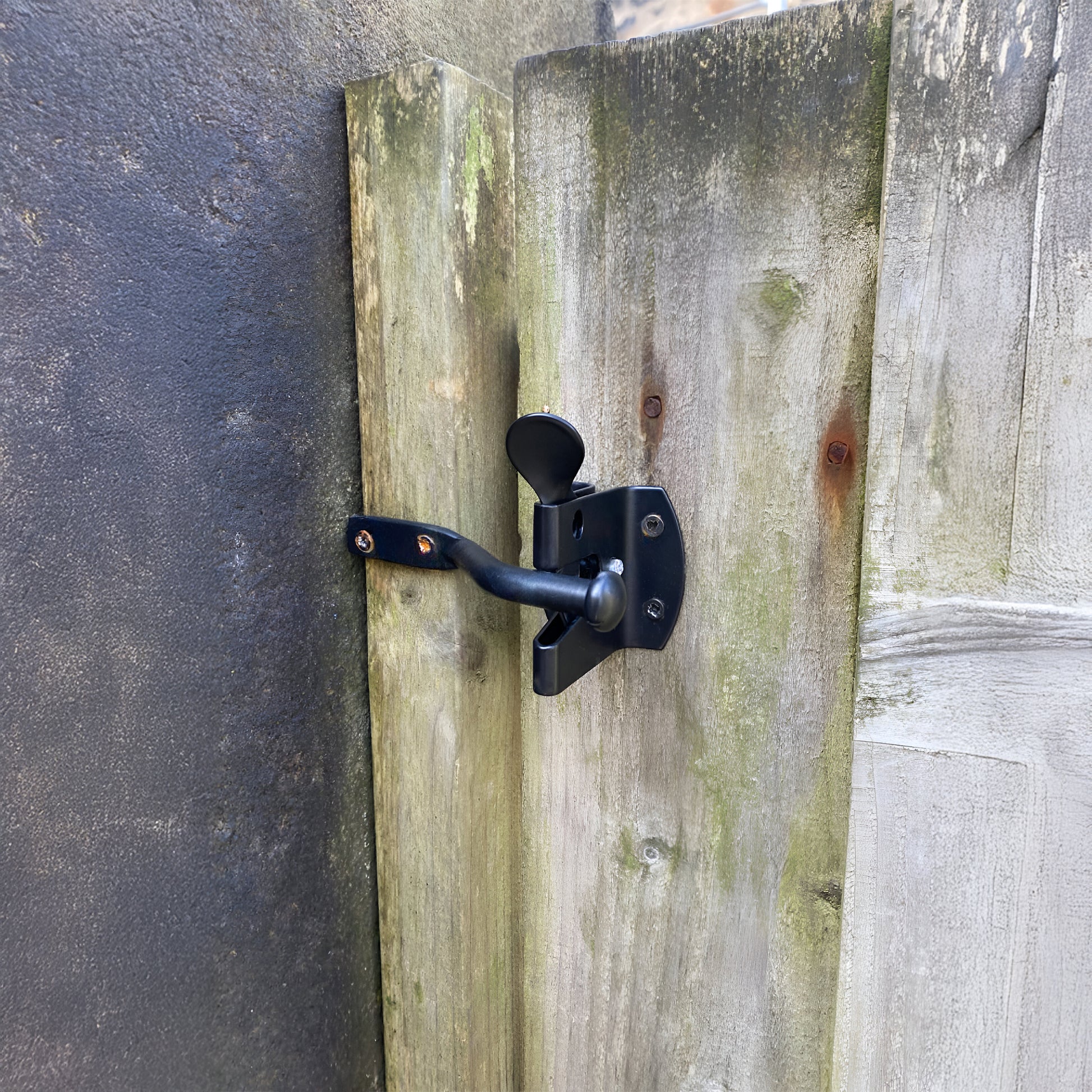 Black Iron Auto Gate Latch Home Decor  