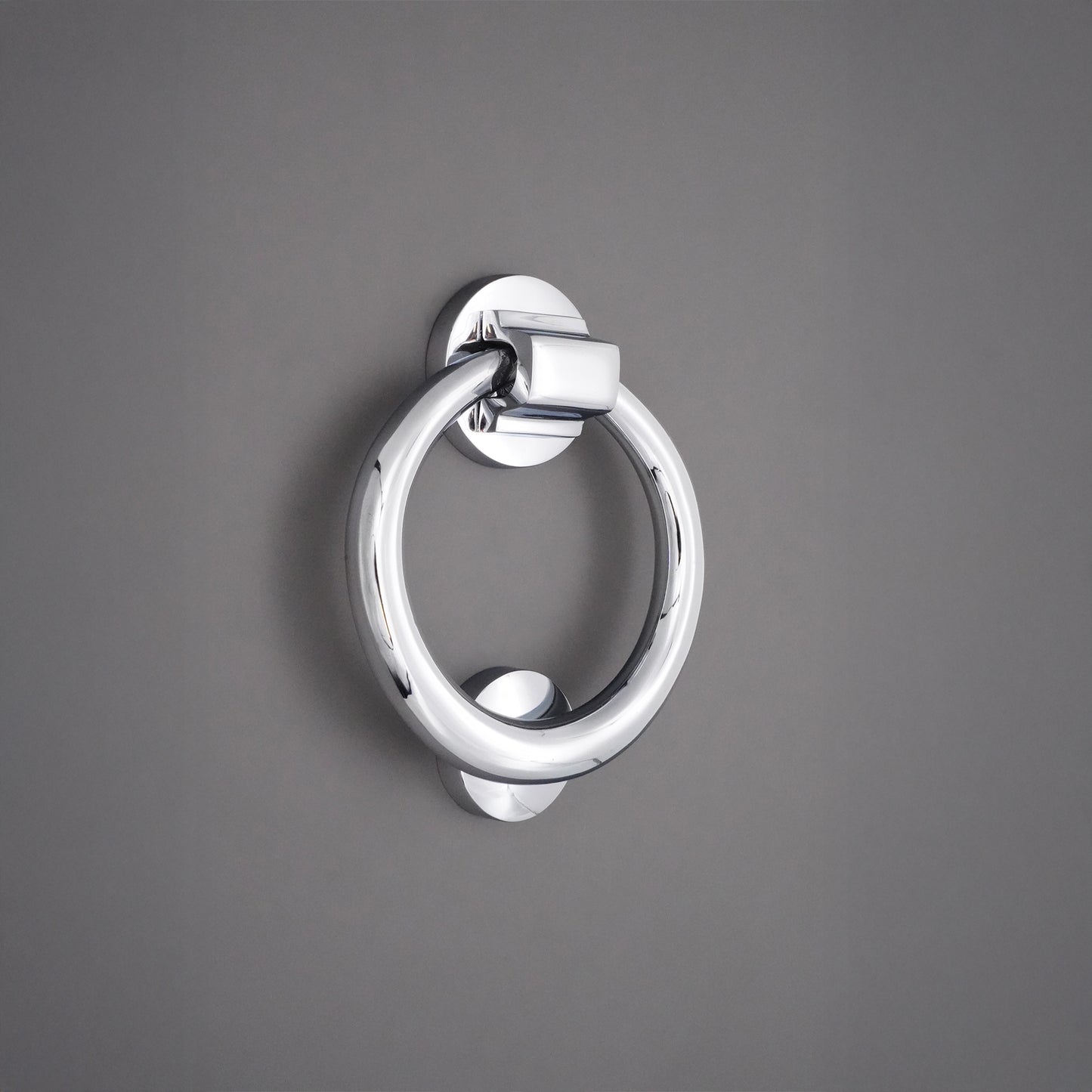 Polished Chrome Ring Door Knocker Home Décor