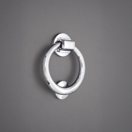 Ring Door Knocker 110mm Polished Chrome