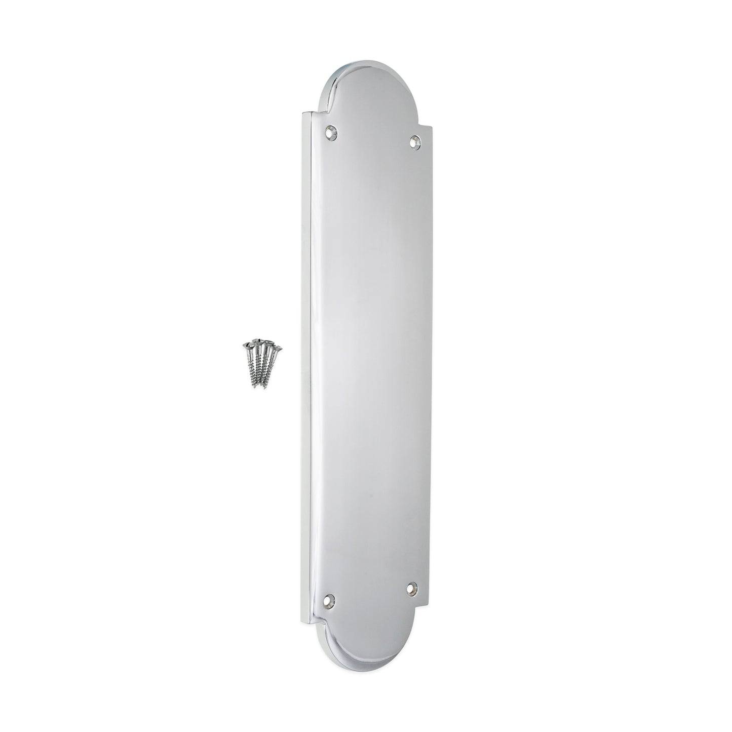 Victorian Door Finger Plate Polished Chrome Home Decor