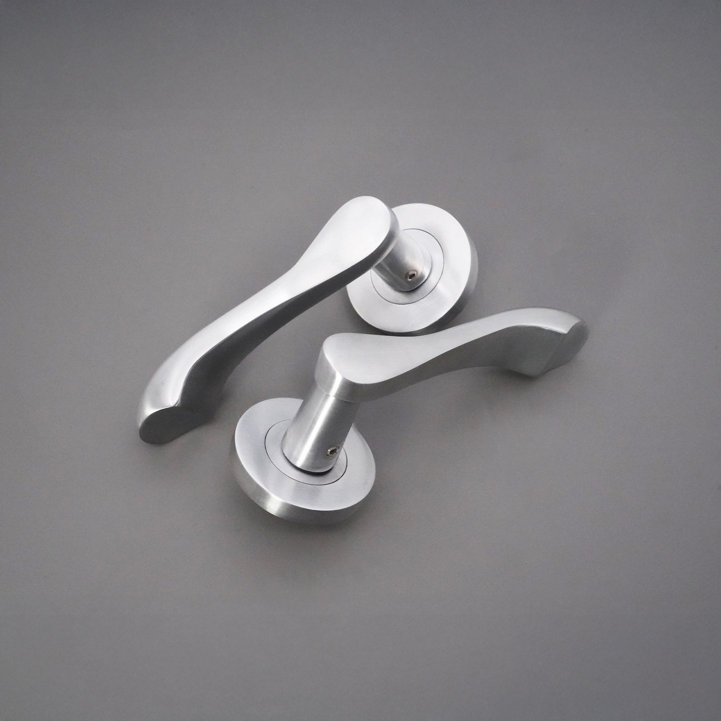 Satin Chrome Lever Door Handle Home Decor 