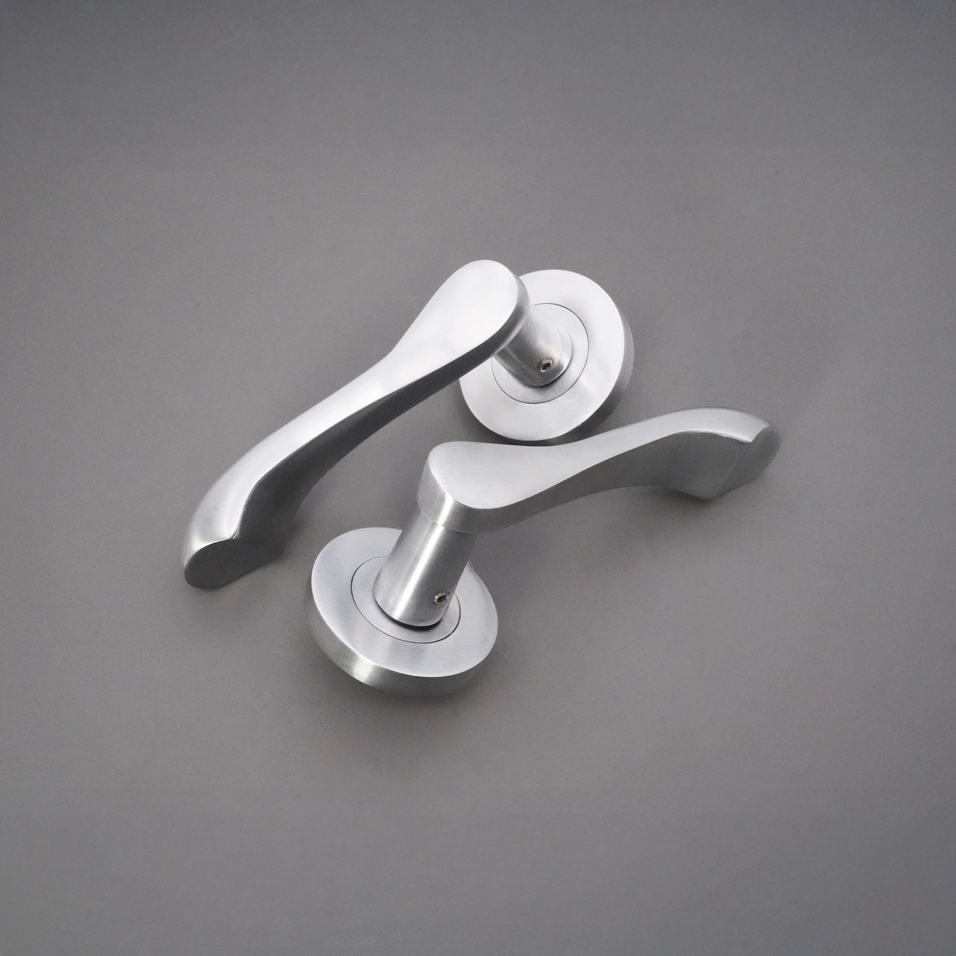 Satin Chrome Lever Door Handle Home Decor 