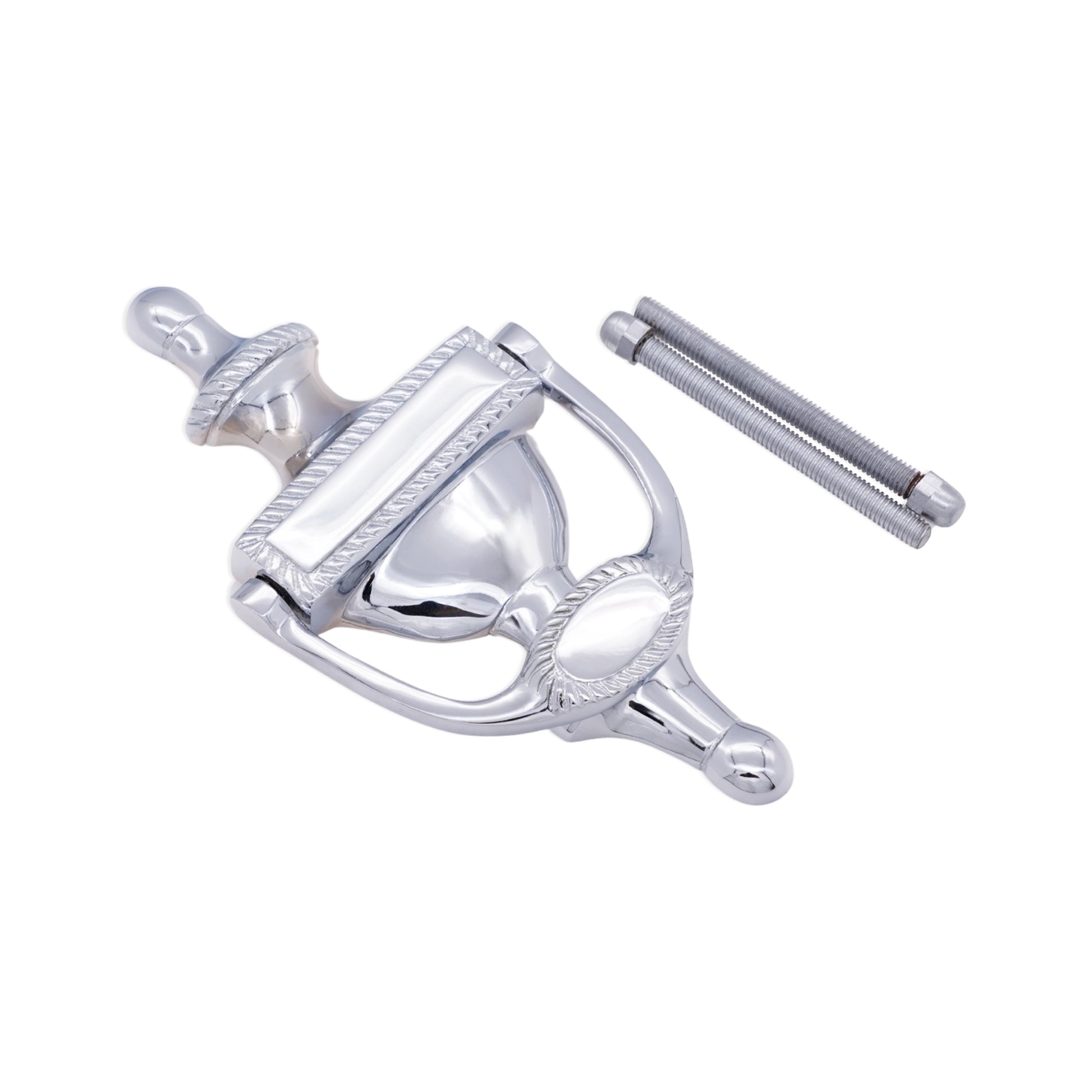 Polished Chrome Georgian Door Knocker Home Decor