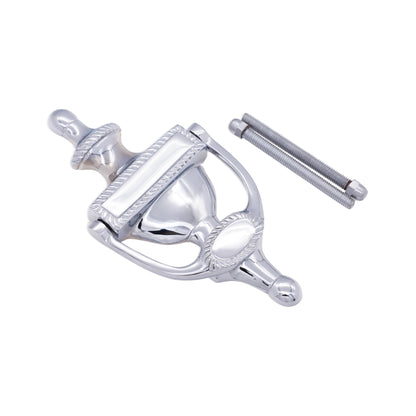 Polished Chrome Georgian Door Knocker Home Decor
