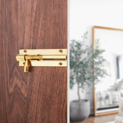 Polished Brass Barrel Bolt Home Decor
