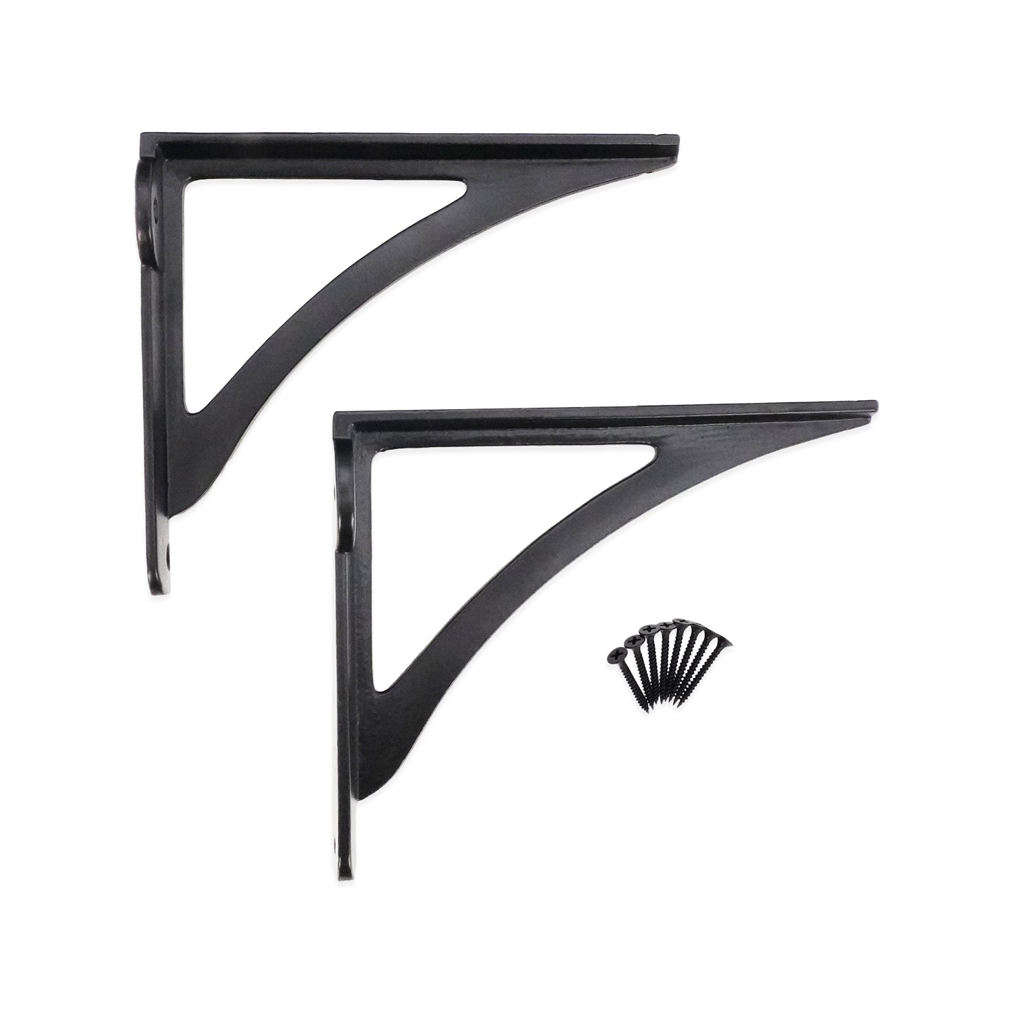 Viktorianische Ironbridge-Regalhalterung, schwarz