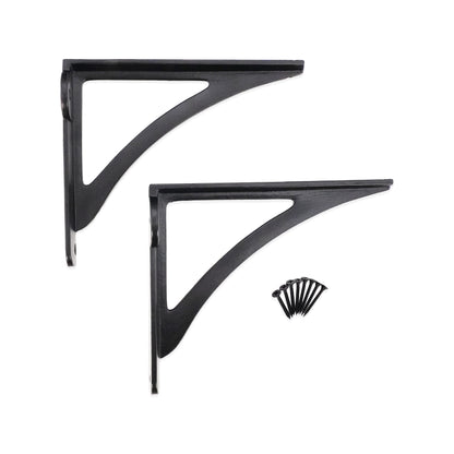 Viktorianische Ironbridge-Regalhalterung, schwarz