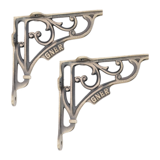 GNER Shelf Bracket Matt Antique 150x150mm