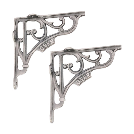 GNER Shelf Bracket Pewter 150x150mm
