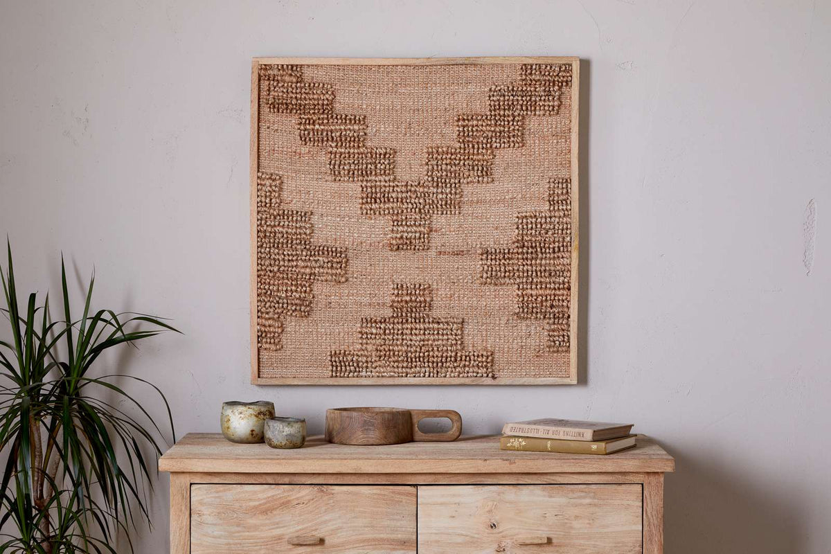 Bawal Wall Art - Cross - Natural