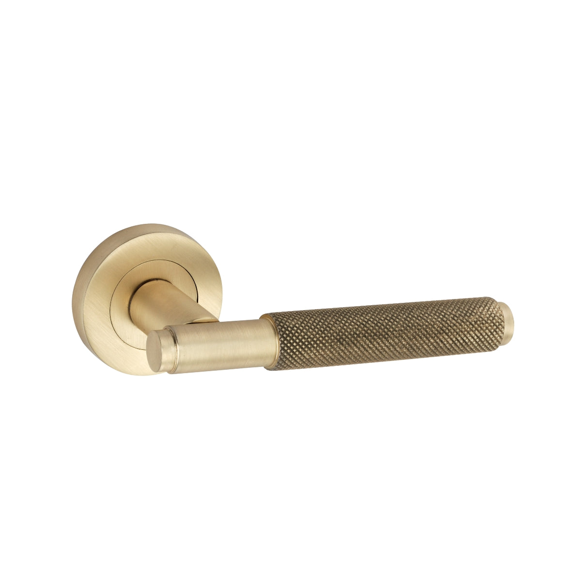 Connaught Lever on Rose Satin Brass