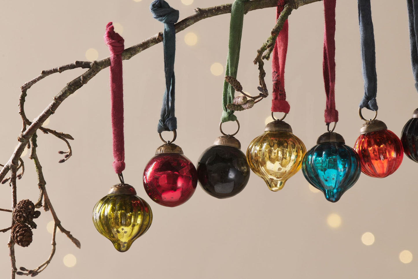 Dew Drop Baubles - Mixed Antique (Set of 12)
