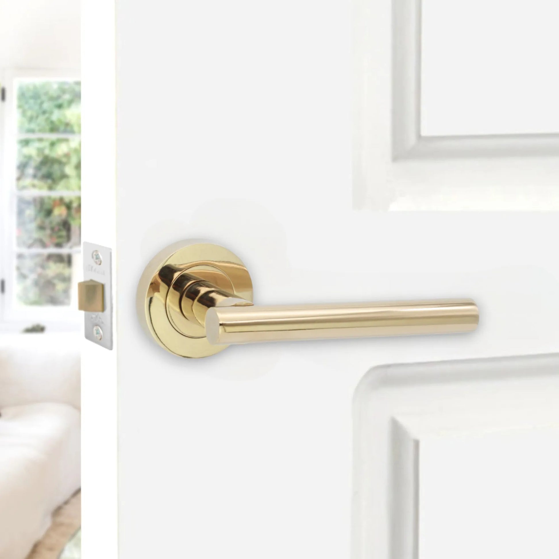 PVD Brass Lever Door Handle Latch Pack Home Decor 