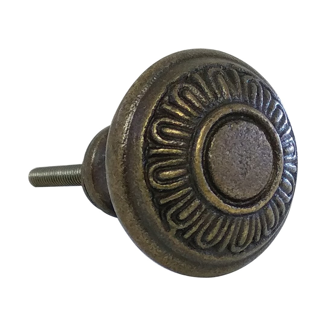 Antike Gusseisen-Schrankgriffe im runden Design