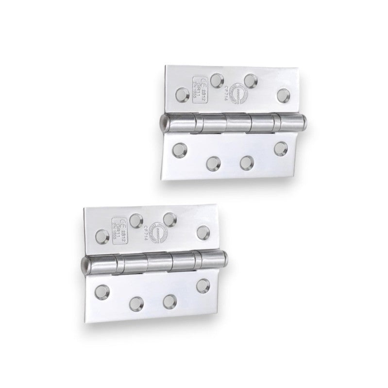 CE11 Mild Steel BB Butt Hinge - Polished Chrome