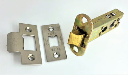 Loquet tubulaire 3" H/D CE - Nickel poli