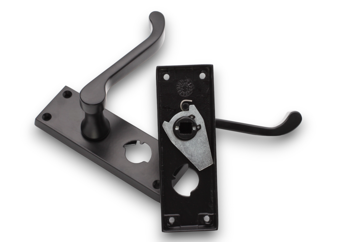 Matt Black Victorian SCROLL Latch Privacy Handle Home Decor  