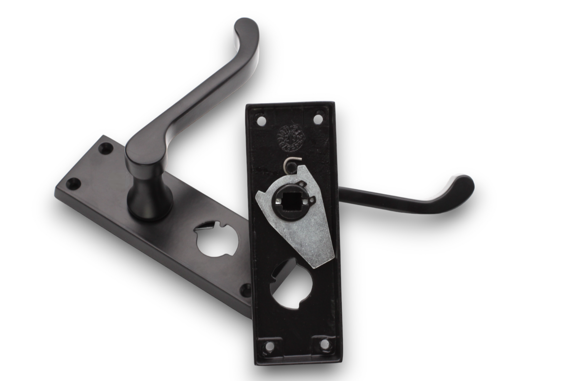 Matt Black Victorian SCROLL Latch Privacy Handle Home Decor  
