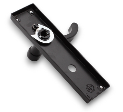 Matt Black Victorian Scroll PRIVACY Lever Handle Home Decor  