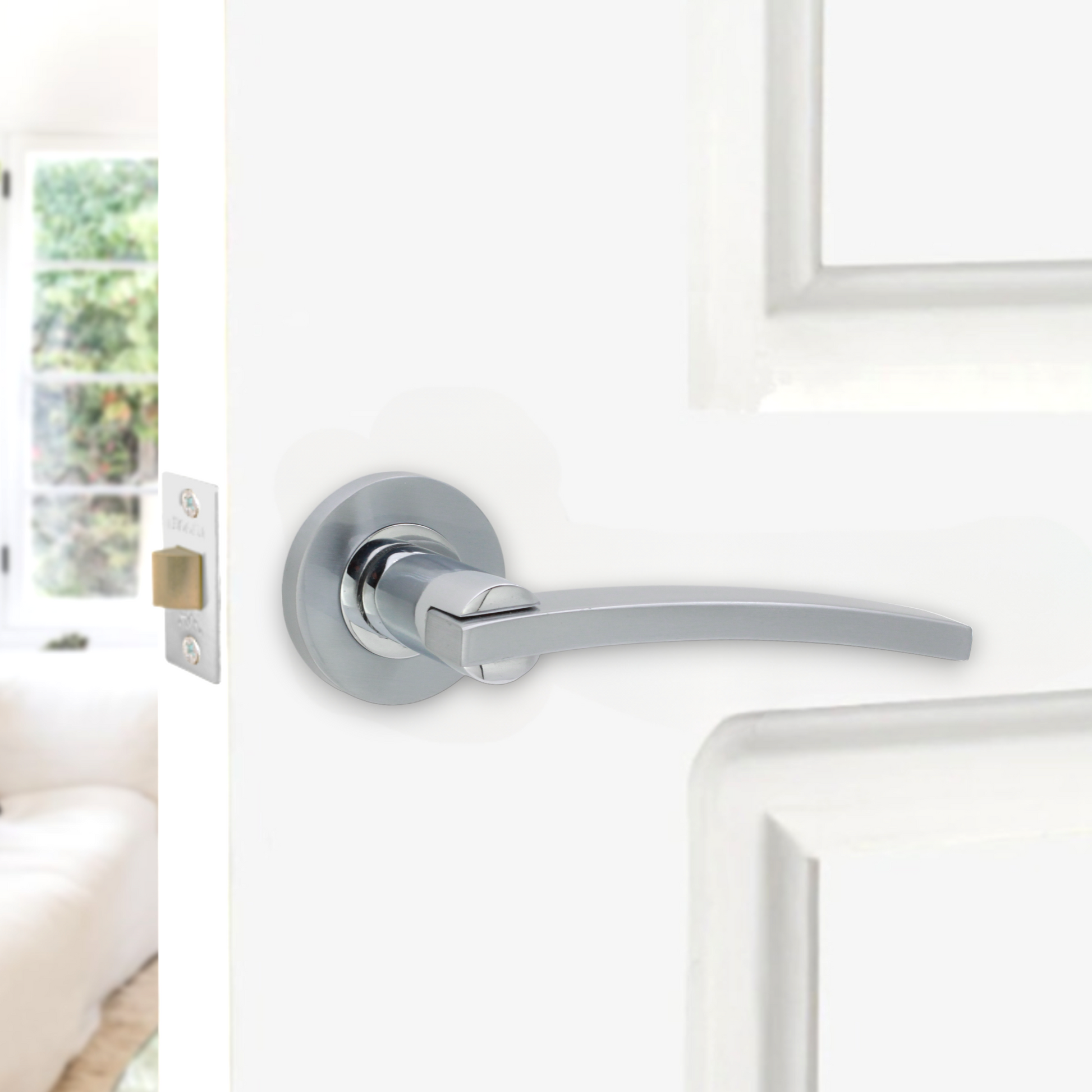 Dual Tone Lever Door Handle Home Decor