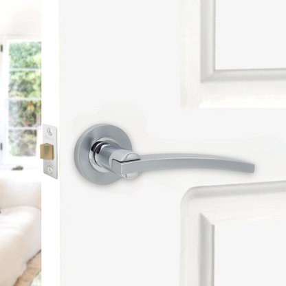 Dual Tone Lever Door Handle Home Decor