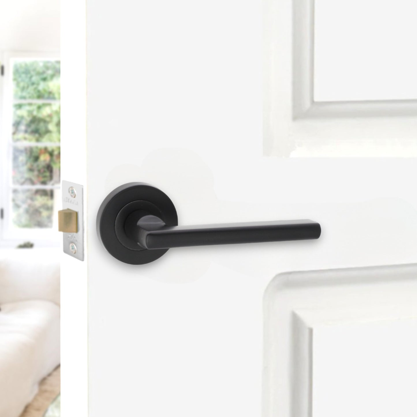 Drox Lever Door Handle Matt Black