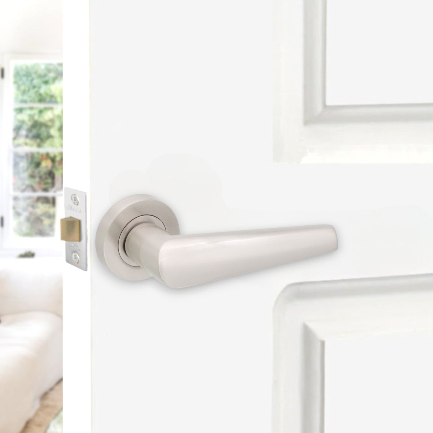 Lever on Rose Door Handle Home Decor