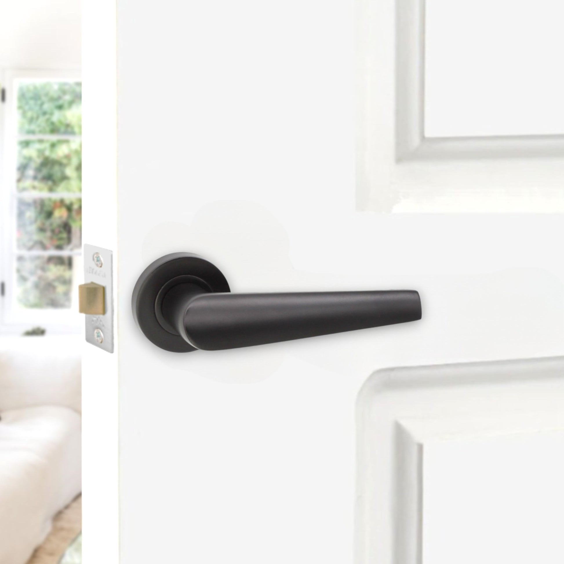 Lever on Rose Door Handle Home Decor