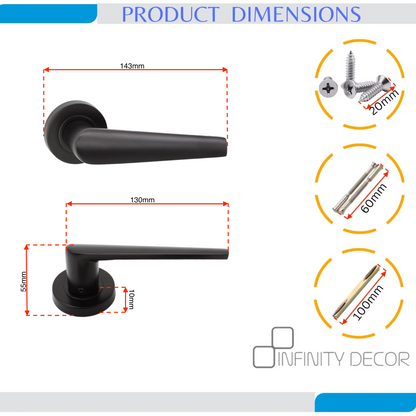 Lever on Rose Door Handle Home Decor