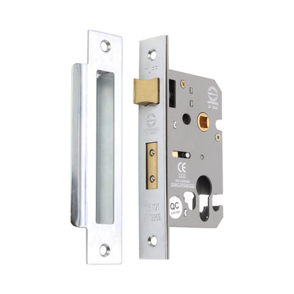 Nickel Plated Euro Profile Mortice Sash Lock Home Decor  