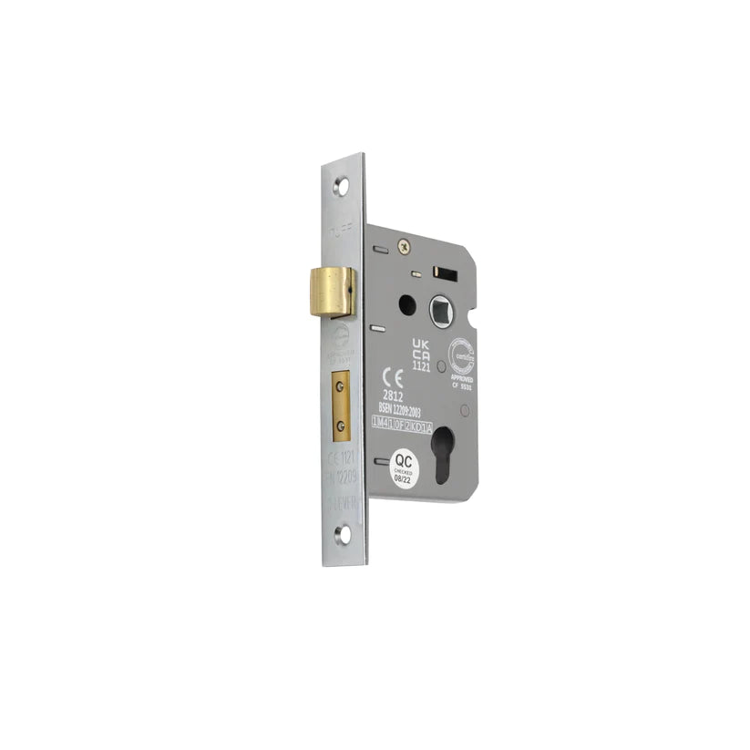 3" CE Euro Profile Mortice Sash Lock - Nickel Plated