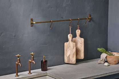 Laila Iron Hanging Rail - Brass