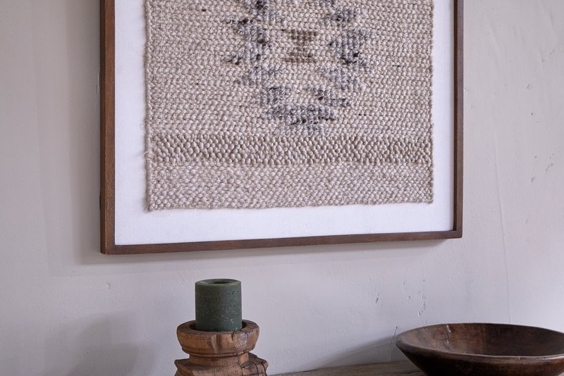 Lena Textured Wall Art - Off White