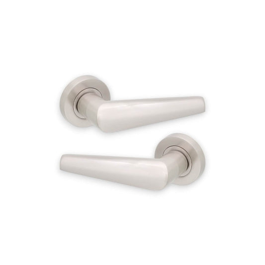 Lever on rose door handles home decor