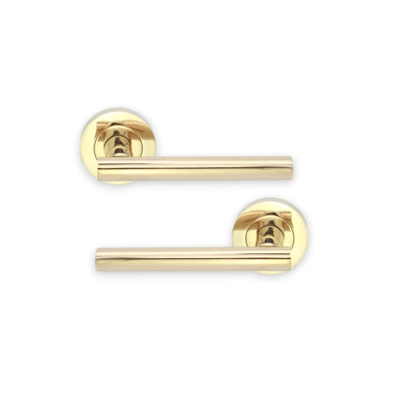 Jura Lever Door Handle PVD Brass