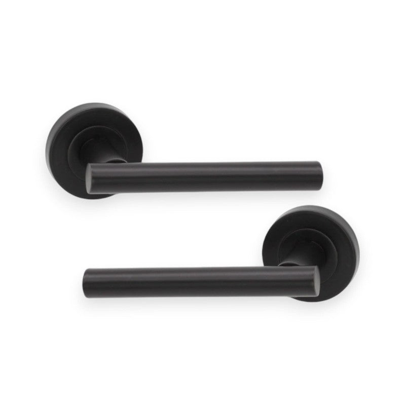 Lever Door Handle Matt Black Home Decor