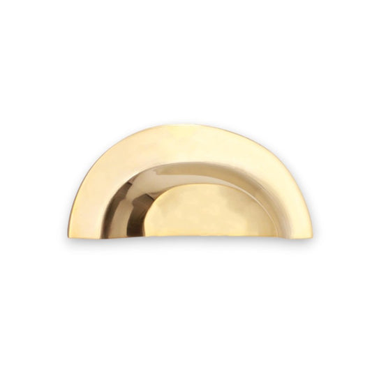 Slim Cup Handle Large Polished Brass Unlacquered