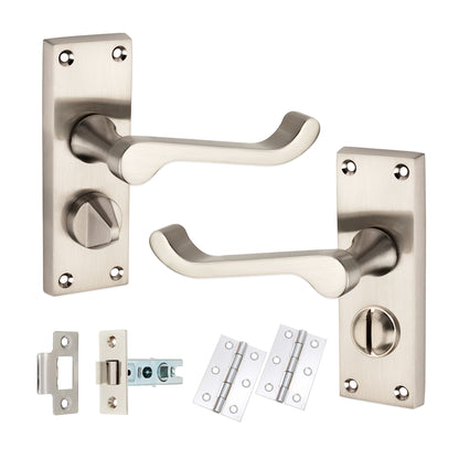 Lever on Backplate Latch Pack Home Decor
