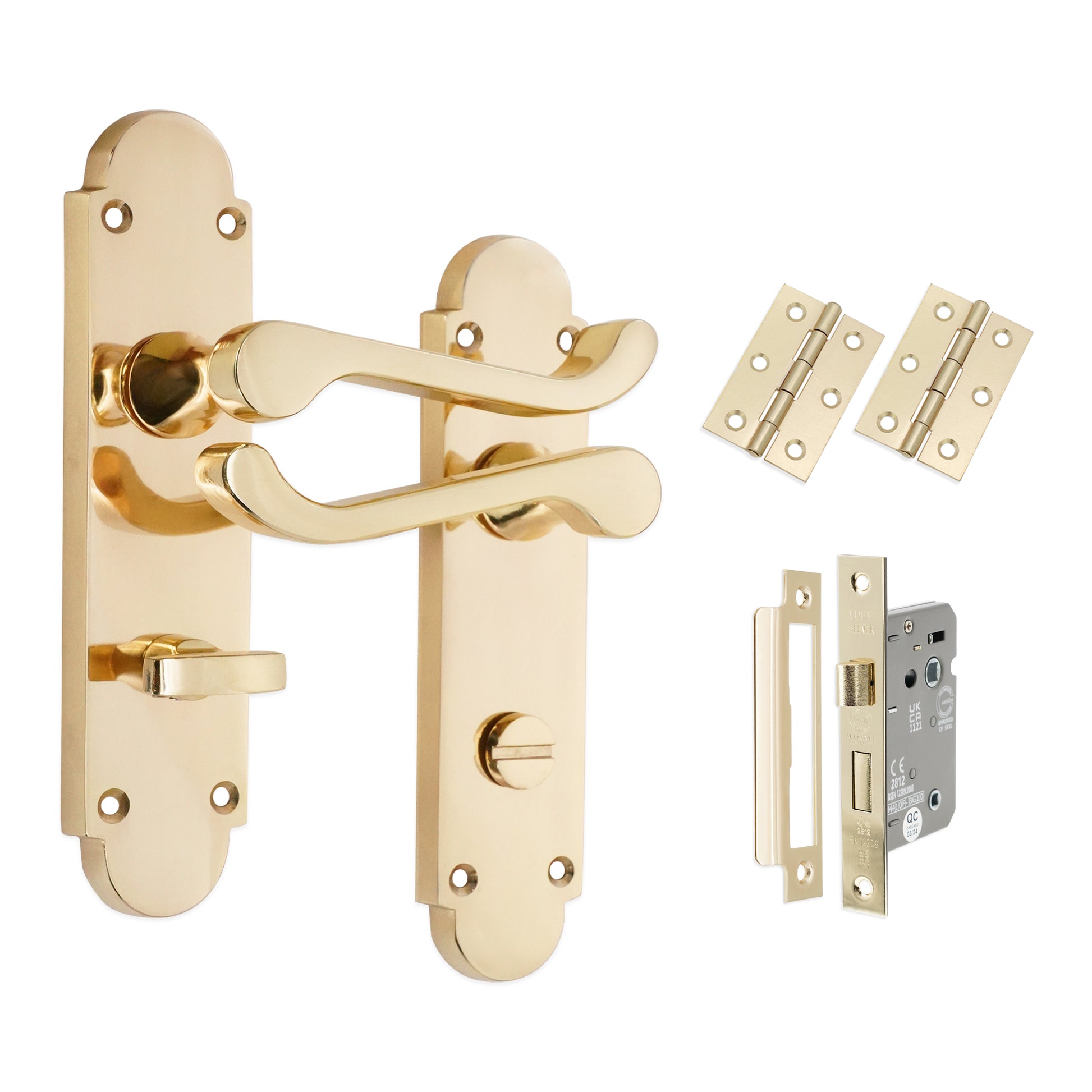 Lever on Backplate Door Handle Home Decor