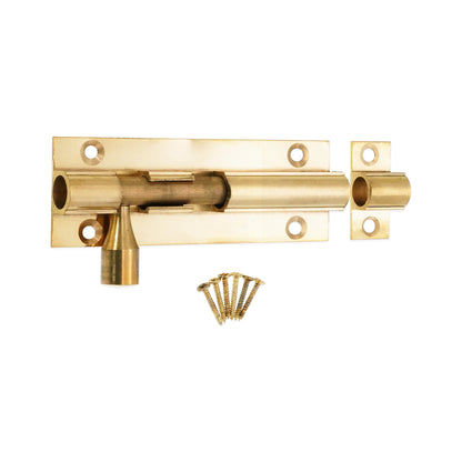 Polished Brass Barrel Bolt Home Decor