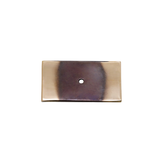 Rectangle Backplate for Cupboard Knobs Aged Brass