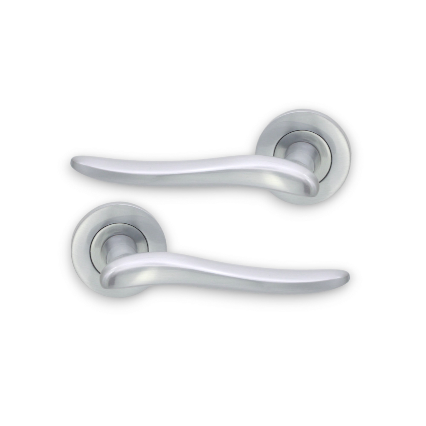 Senza Lever on Rose Satin Chrome Bathroom Pack