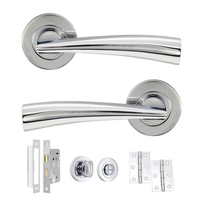 Lever on Rose Bath Pack Home Decor