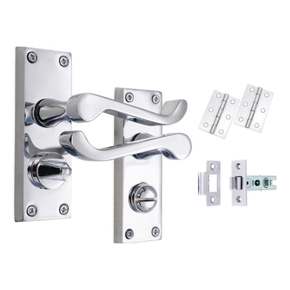 Lever on Backplate Latch Pack Home Decor