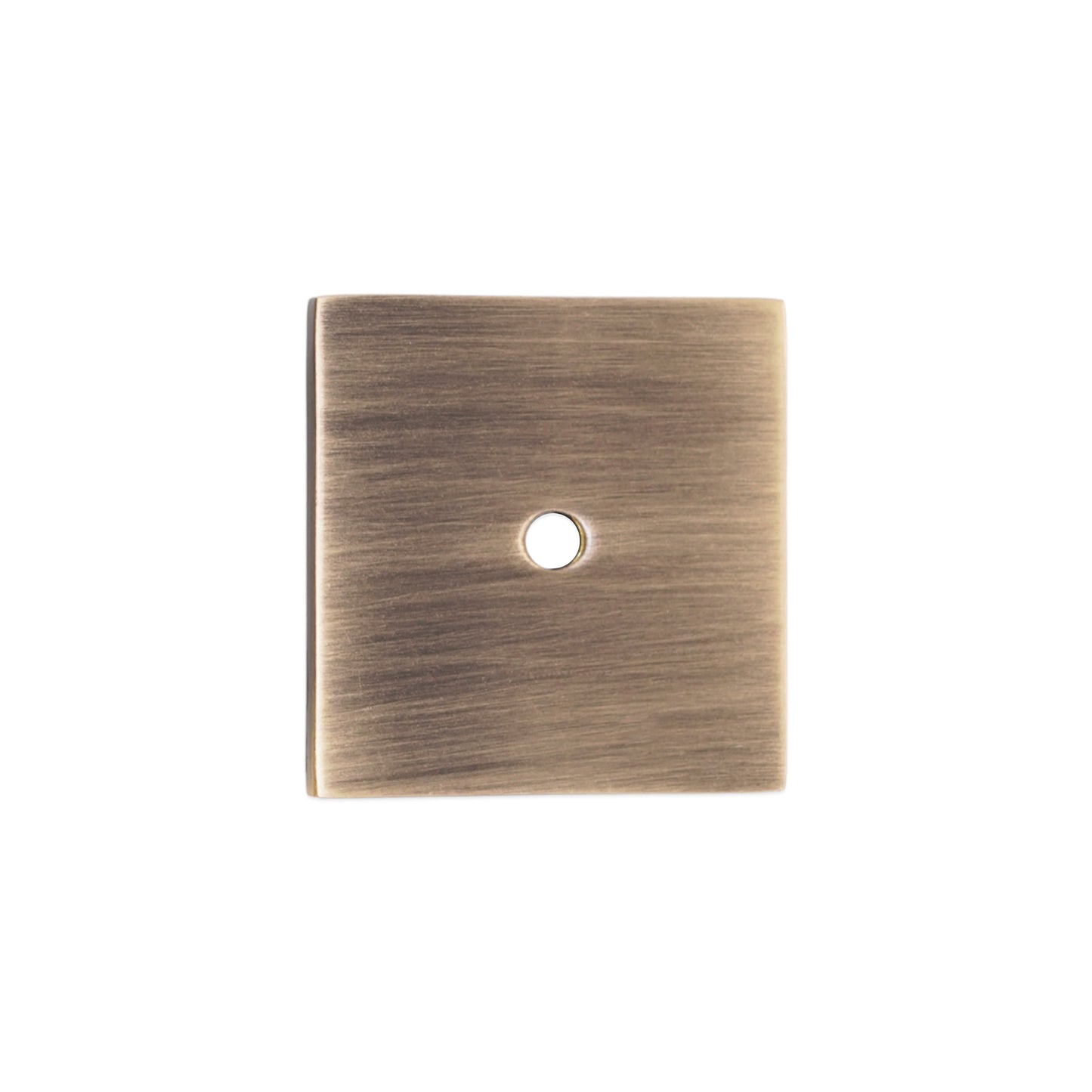 Square Backplate for Cupboard Knobs Antique Brass