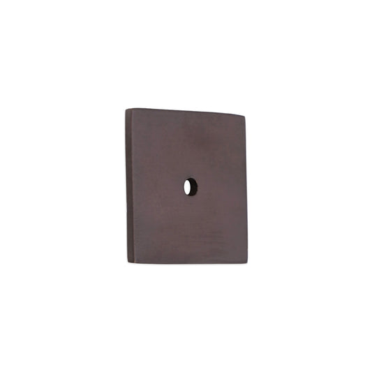 Square Backplate for Cupboard Knobs Aged Bronze