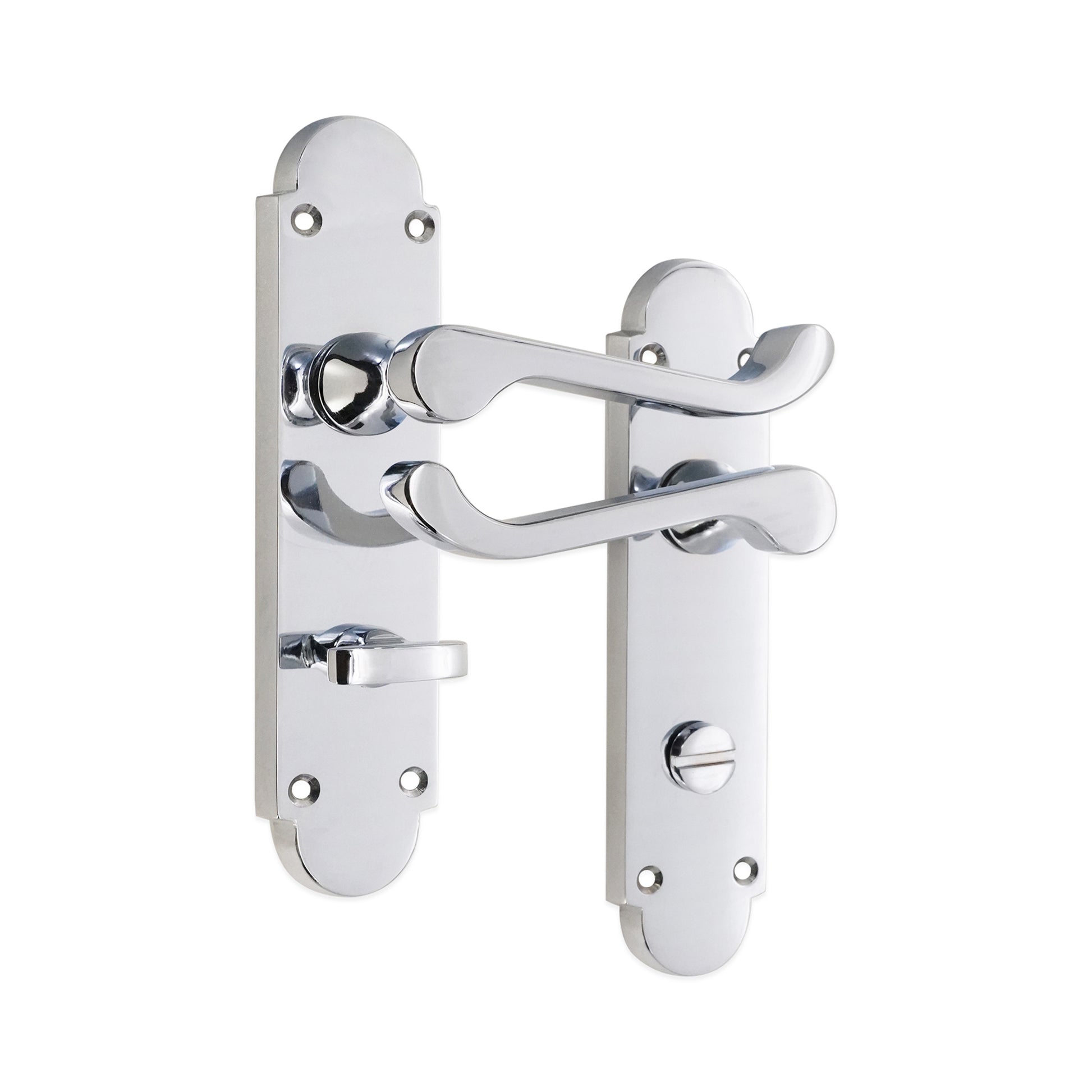 Polished Chrome Lever on Backplate Bathroom Home Decor  