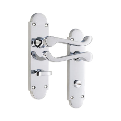 Polished Chrome Lever on Backplate Bathroom Home Decor  